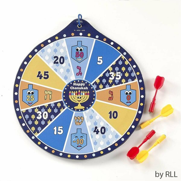 Rite Lite 9.75 in. Chanukah Dart Game with 4 Magnetic Darts TY-DART
